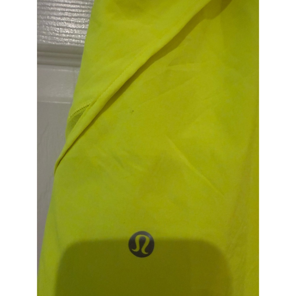 Lululemon Hotty Hot High-Rise Skirt 4 Highlight Yellow Neon Running Skort Flawed - Picture 4 of 11